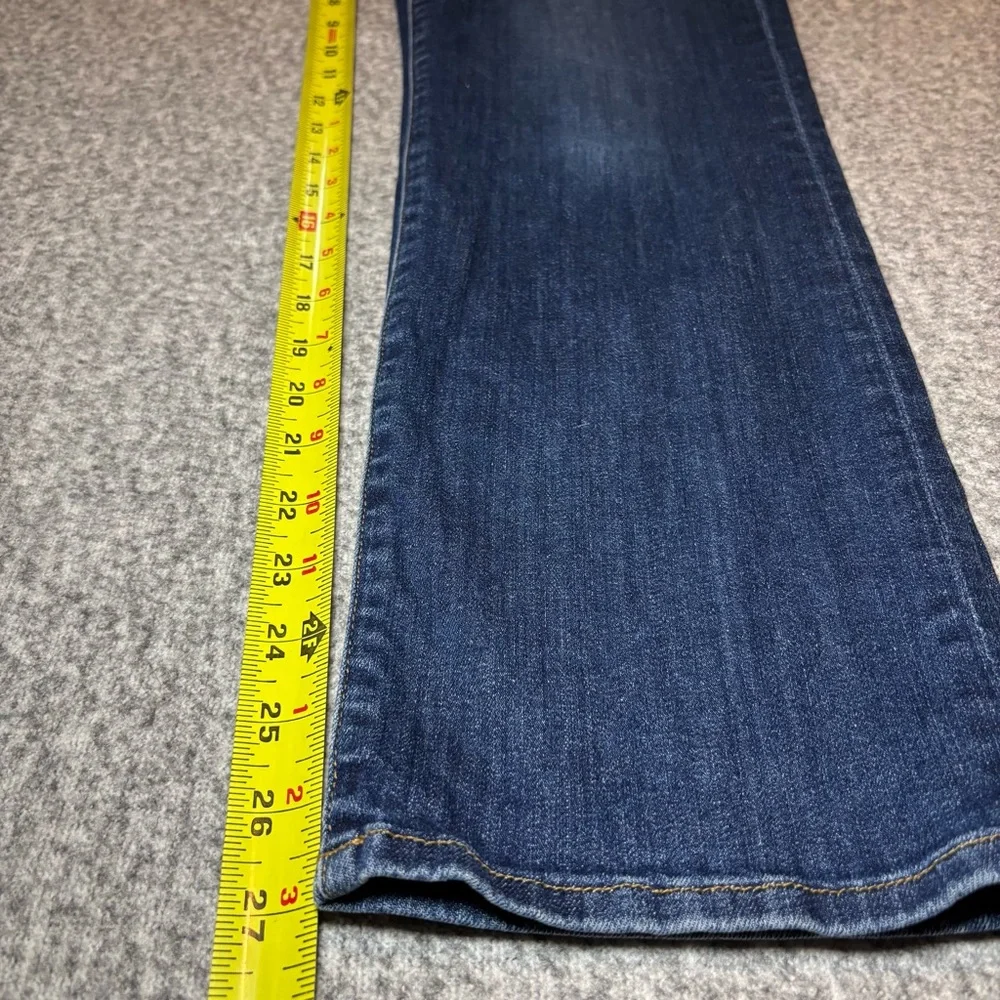 FRAME Women’s Le High Straight Jeans Size 31 Dark Wash Stretch High Rise Ankle - Picture 11 of 12